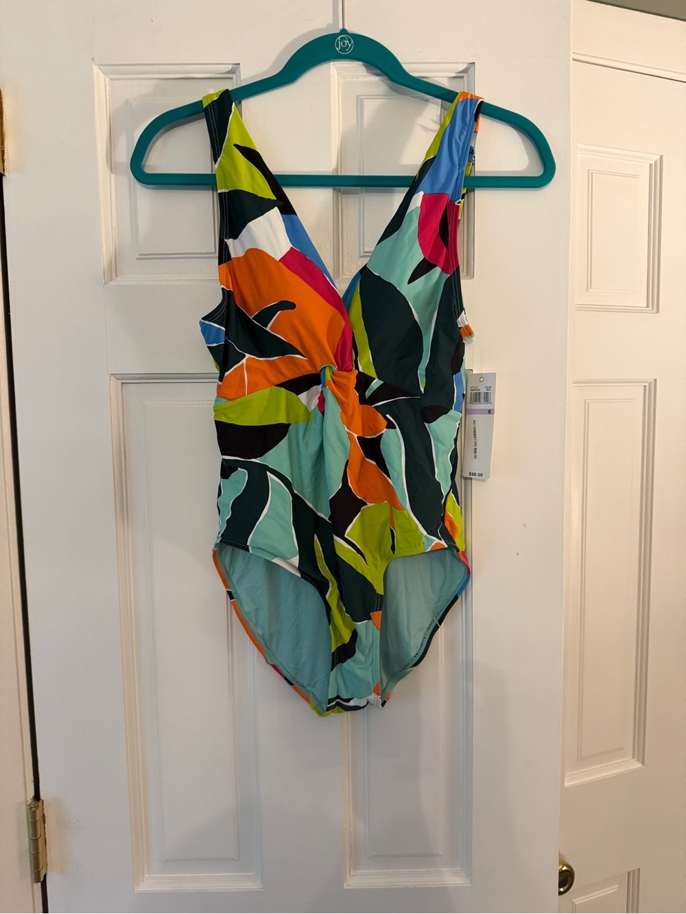Tropical Abstract One-Piece Swimsuit - Multi Color